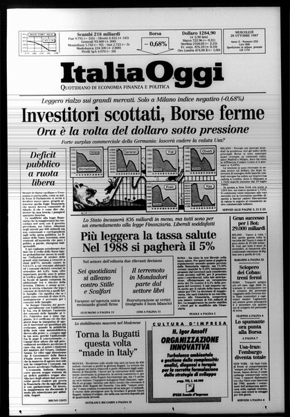 Italia oggi : quotidiano di economia finanza e politica